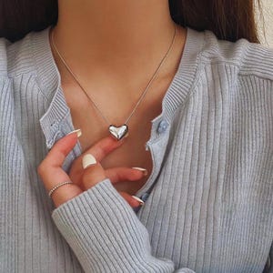 Collana con ciondolo a forma di cuore d&#39;amore vintage