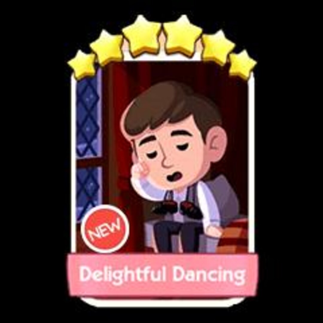 Monopoly Dancing Rabbit Delightful Dancing - Set 22 - Monopoly Go 6 Star Sticker - Etsy