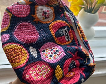 Cotton Quilted Wash Bag|Waterproof Cotton Quilted Wash Bag | Block Printed | Makeup Bag | Waterproof | Toiletry Bag | Cosmetic bag