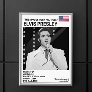 Elvis Physical Print, iconic and timeless. Perfect for any collection or as a unique gift. High-quality art for fans and decor lovers!