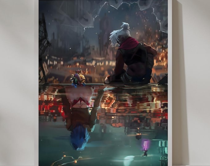 Jinx/powder and Ekko (arcane) Vs. Miles and Gwen (spiderverse) - POSTER ...
