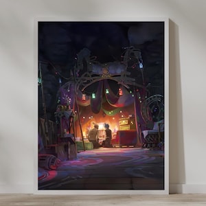 Arcane Jinx and Ekko in Love poster, maybe in another life, Digital Prints, modernart, cosmicart