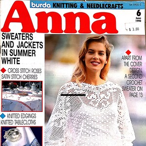 Burda Knitting and Needlecrafts--Anna, 6 June 1990