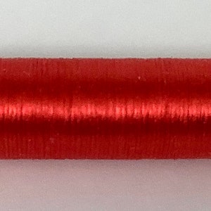 Flat Silk for Japanese Embroidery Scarlet 60-meter, 16-suga