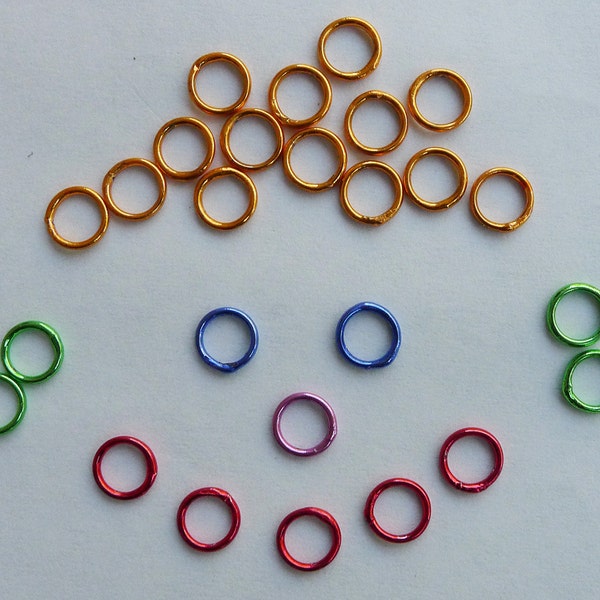 Ten 4mm Jump Rings--Soldered Shut