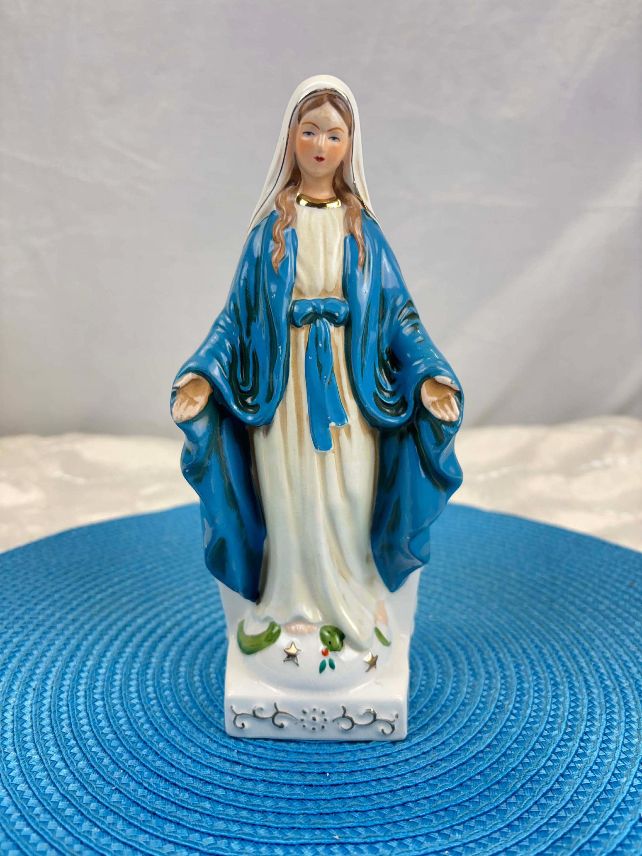 Original Kreiss Virgin Mary Statue From Los Angeles With Secret  Compartment, Vintage Religious Figurine