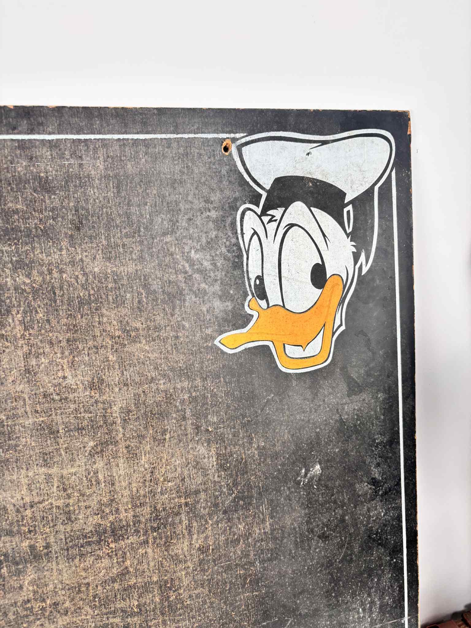ヴィンテージ ディズニー ミッキーマウス ドナルドダック 黒板