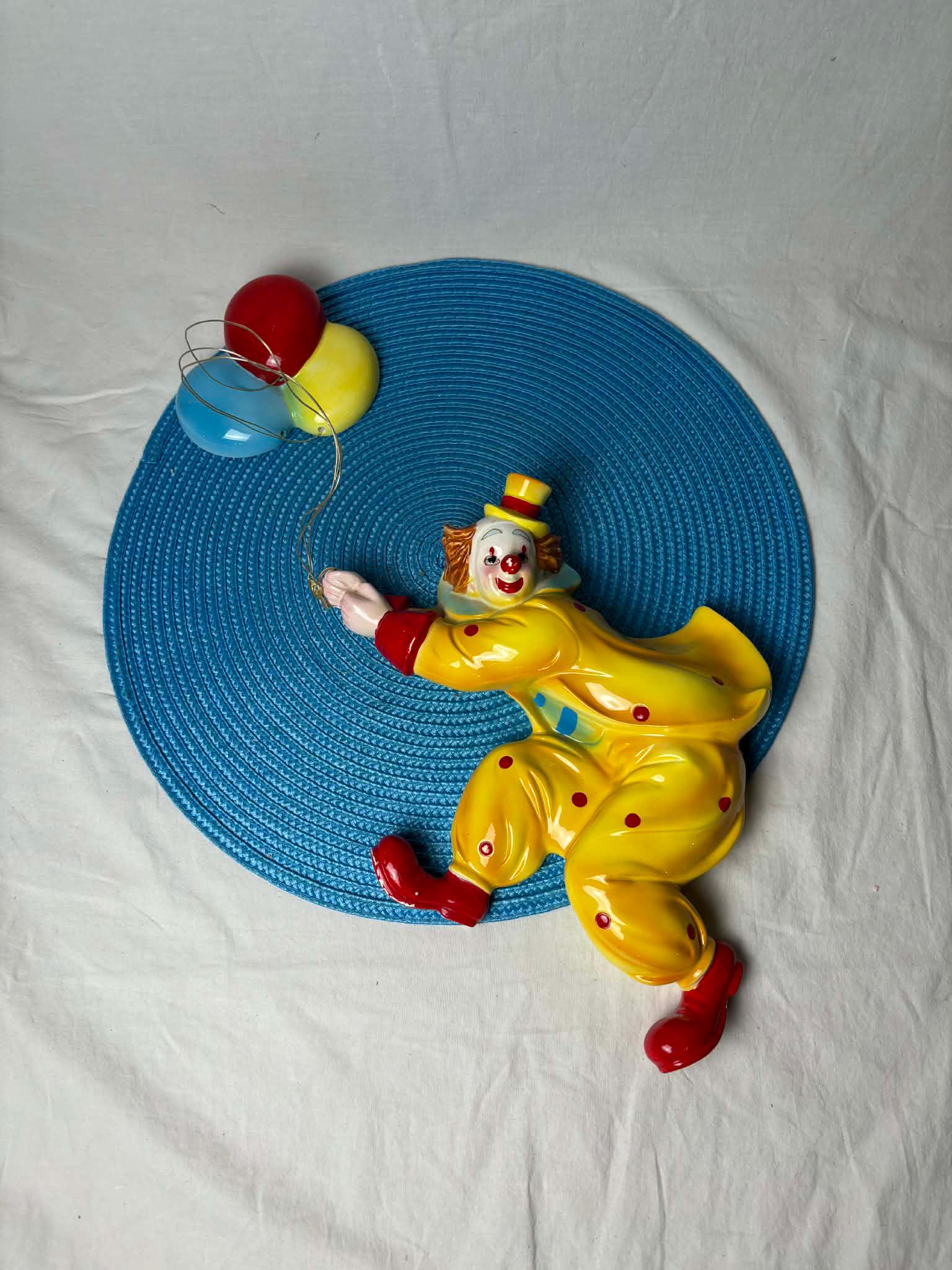 Wandbild Musizierender Clown – 60 Cm – Bunte PVC-Deko Für Karneval & Fastnacht – Zirkus-Motiv
