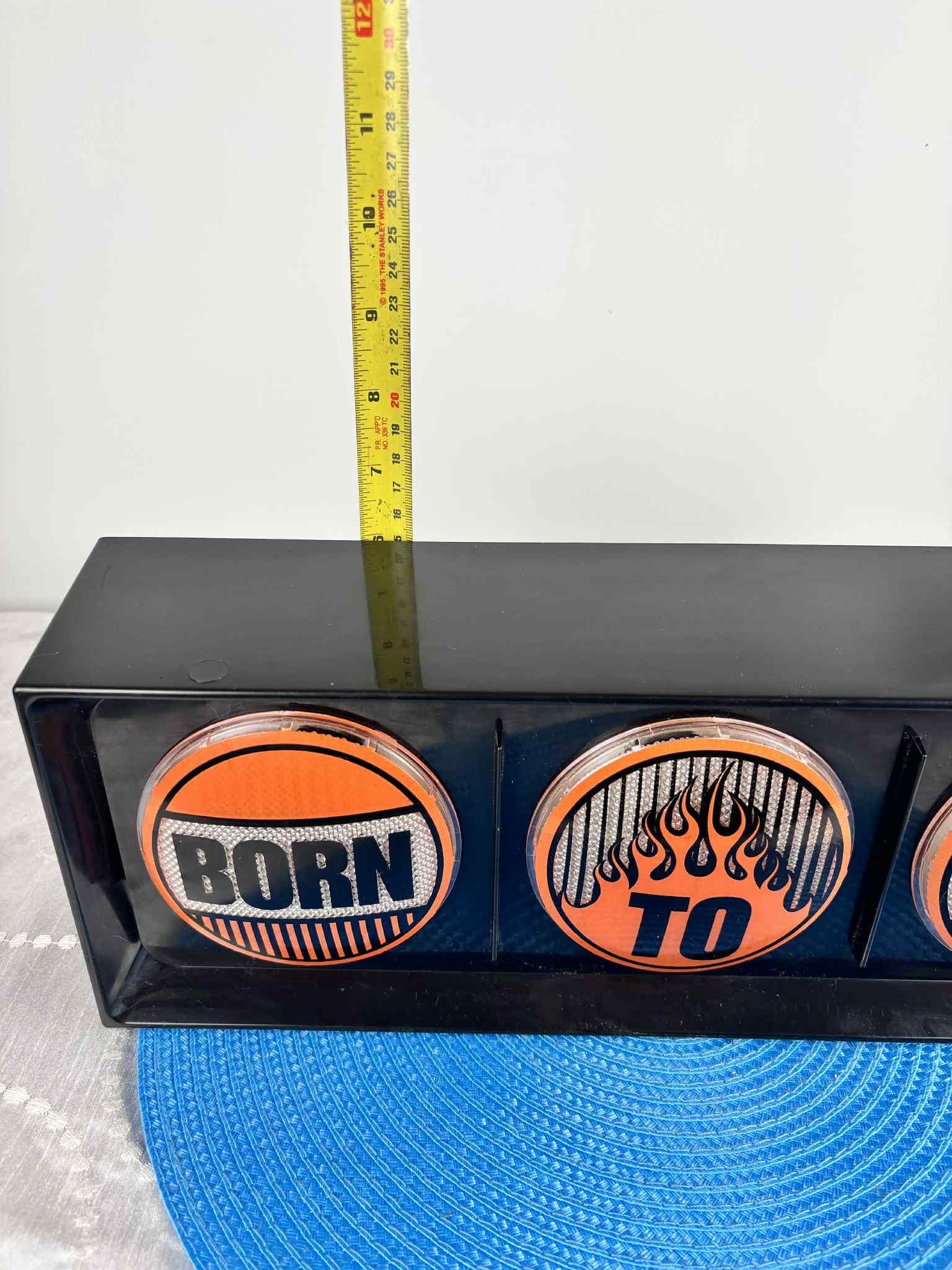 Harley-davidson “born to Ride” Lighted Sign – Working Illuminated