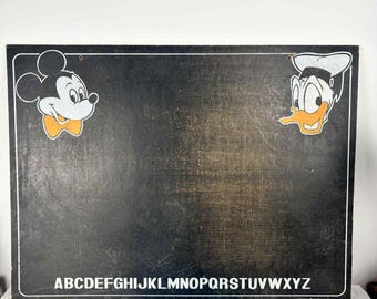 ヴィンテージ ディズニー ミッキーマウス ドナルドダック 黒板