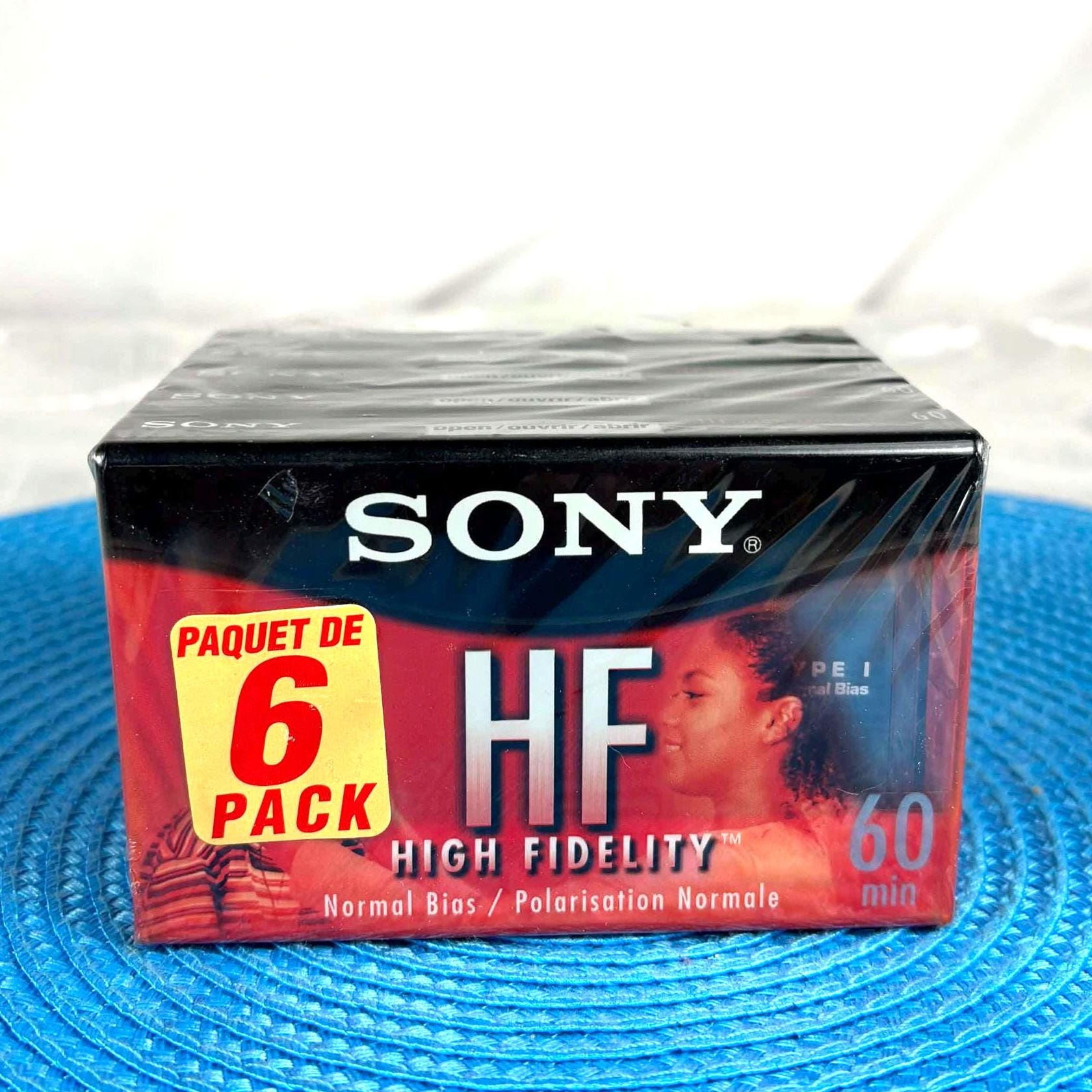 ソニー HF 60分オーディオカセットテープ6本（未開封）、ハイファイ 
