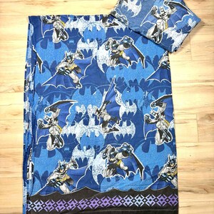 Batman DC Comics 2005 sheet set, flat sheet and fitted sheet, single bed, children's bedding, vintage superhero