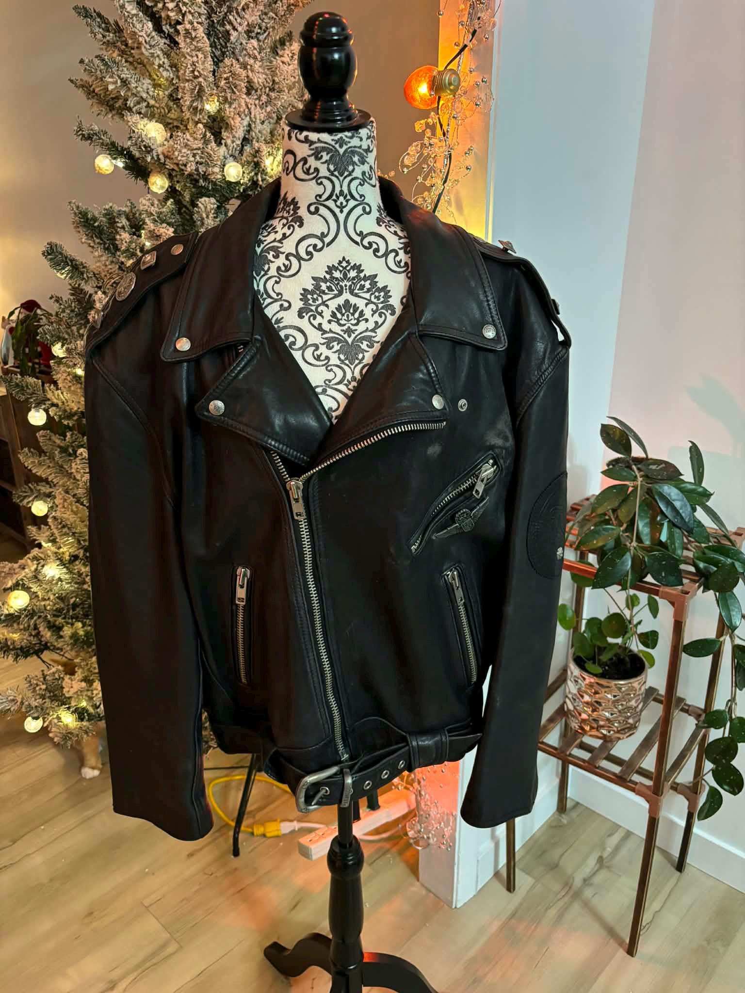 Collectible Parasuco Leather Coat XL | 90s Vintage With Lion