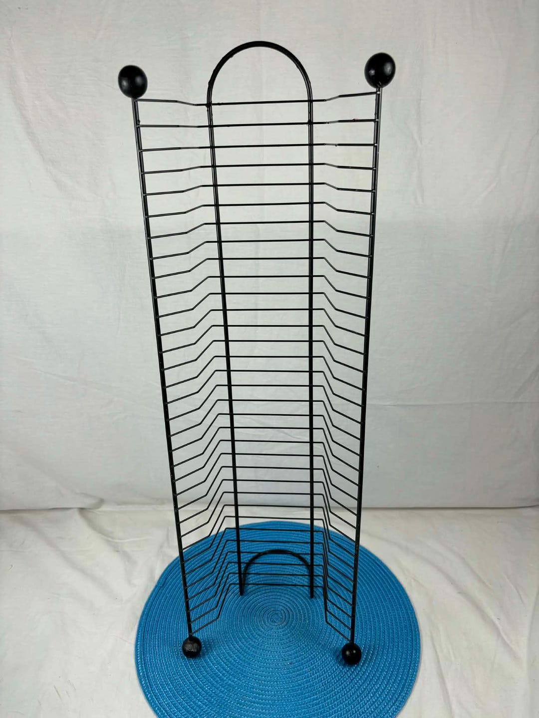 Dvd Rack Plastic Black 32-slot Black Metal Freestanding DVD Rack • Vertical Storage Tower for ...