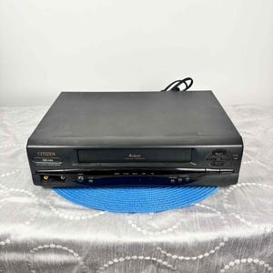 Citizen JVH5397 4-head VHS VCR Player Recorder, Vintage Black