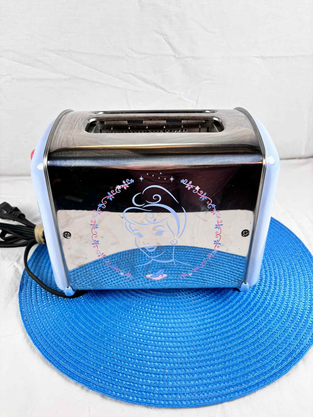 Disney Cinderella Toaster With Princess Face Toast Imprint, Blue Retro ...