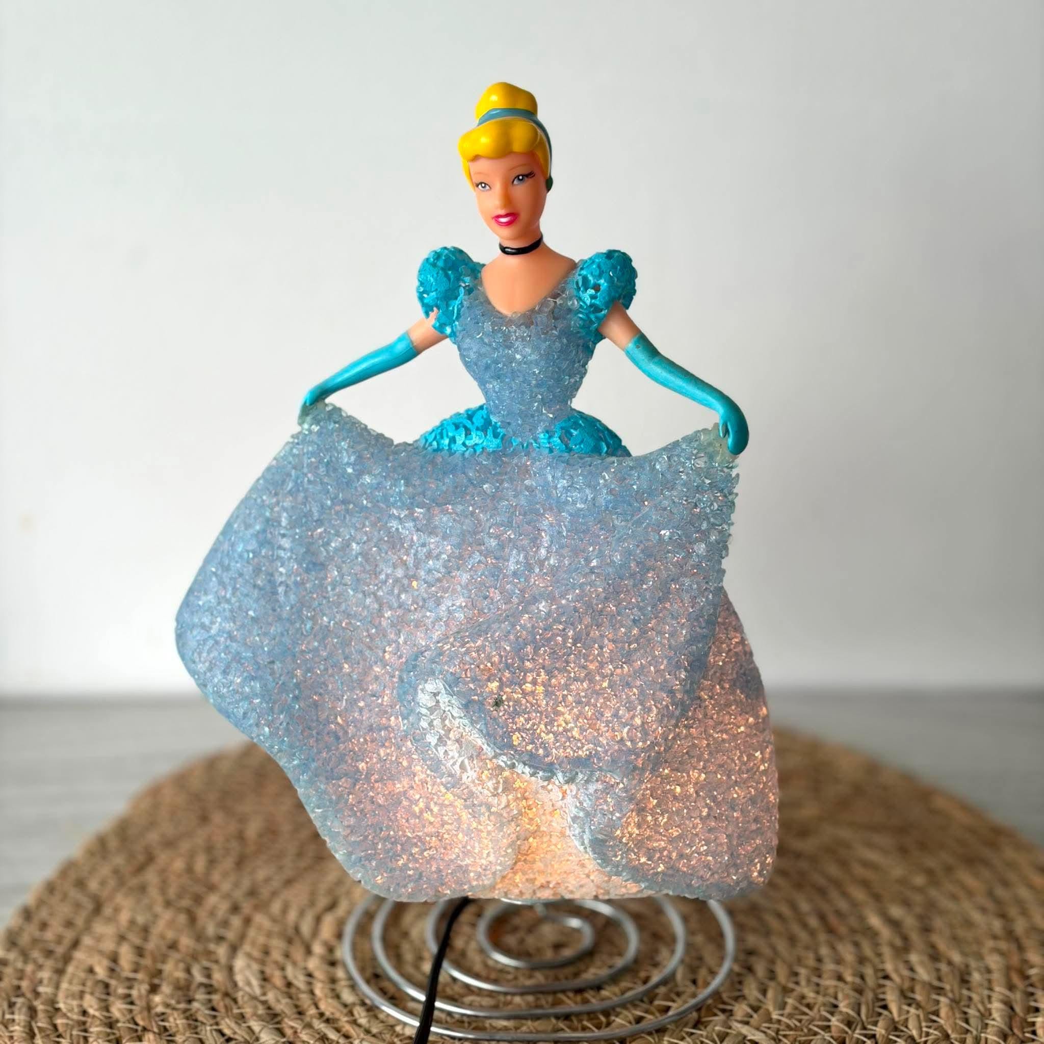 Vintage Disney Cinderella Night Light, Light-up Princess Figurine