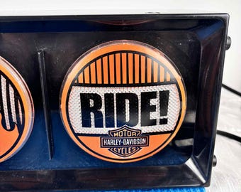 Harley-davidson “born to Ride” Lighted Sign – Working Illuminated
