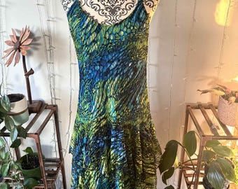 mango green slip dress Camalie Jersey Maxi Dress-Green, Elaborate Gardenia main image 1