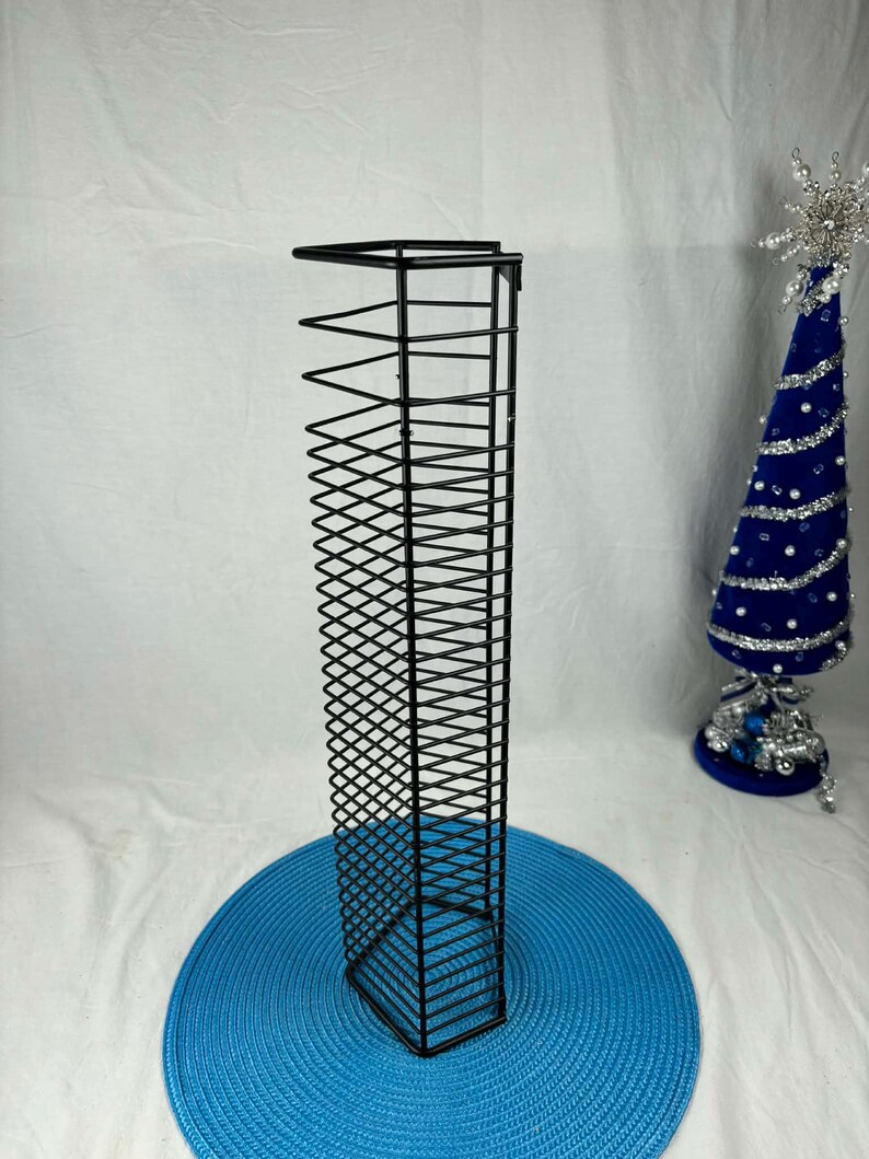 Vintage Black Metal Wall-mounted CD Rack, Vertical Wall-mounted Holder ...