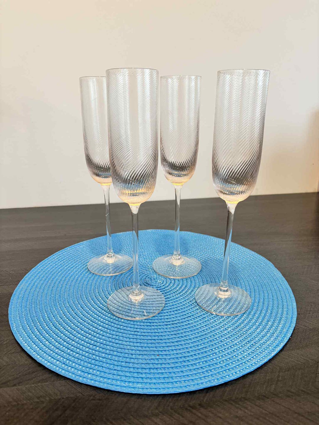 ムラーノ ラ フェニーチェ シャンパン グラス ピンク ガラス 【公式通販】