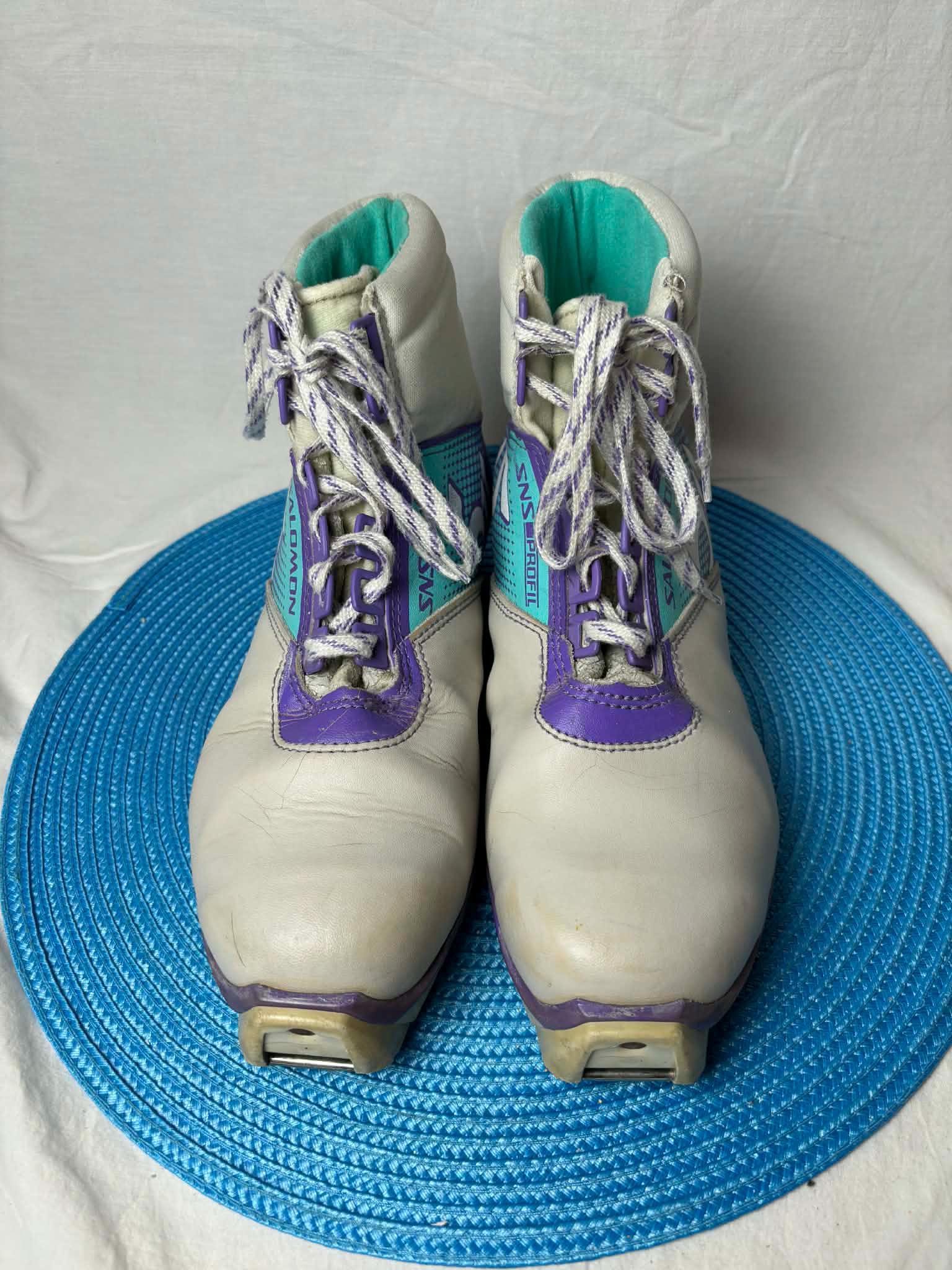 Salomon SNS Profil 51 SR Vintage Mauve and Turquoise Cross-country