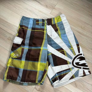 Billabong Andy Irons Vintage Y2K Boardshorts – Size 30 – Plaid