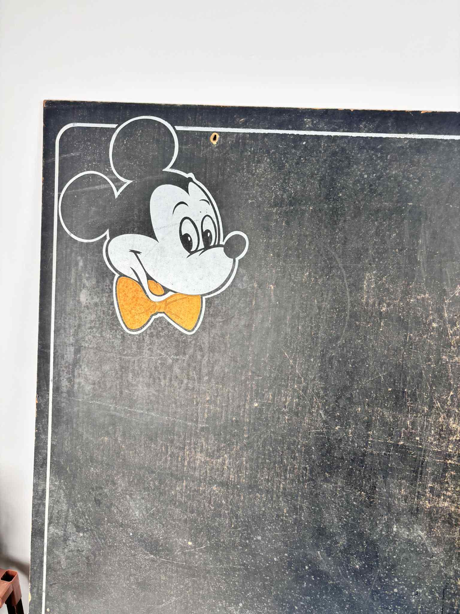ビンテージ　ディズニー　 アートボード　黒板 昭和レトロ ヴィンテージ ディズニー ミッキーマウス ドナルドダック 黒板