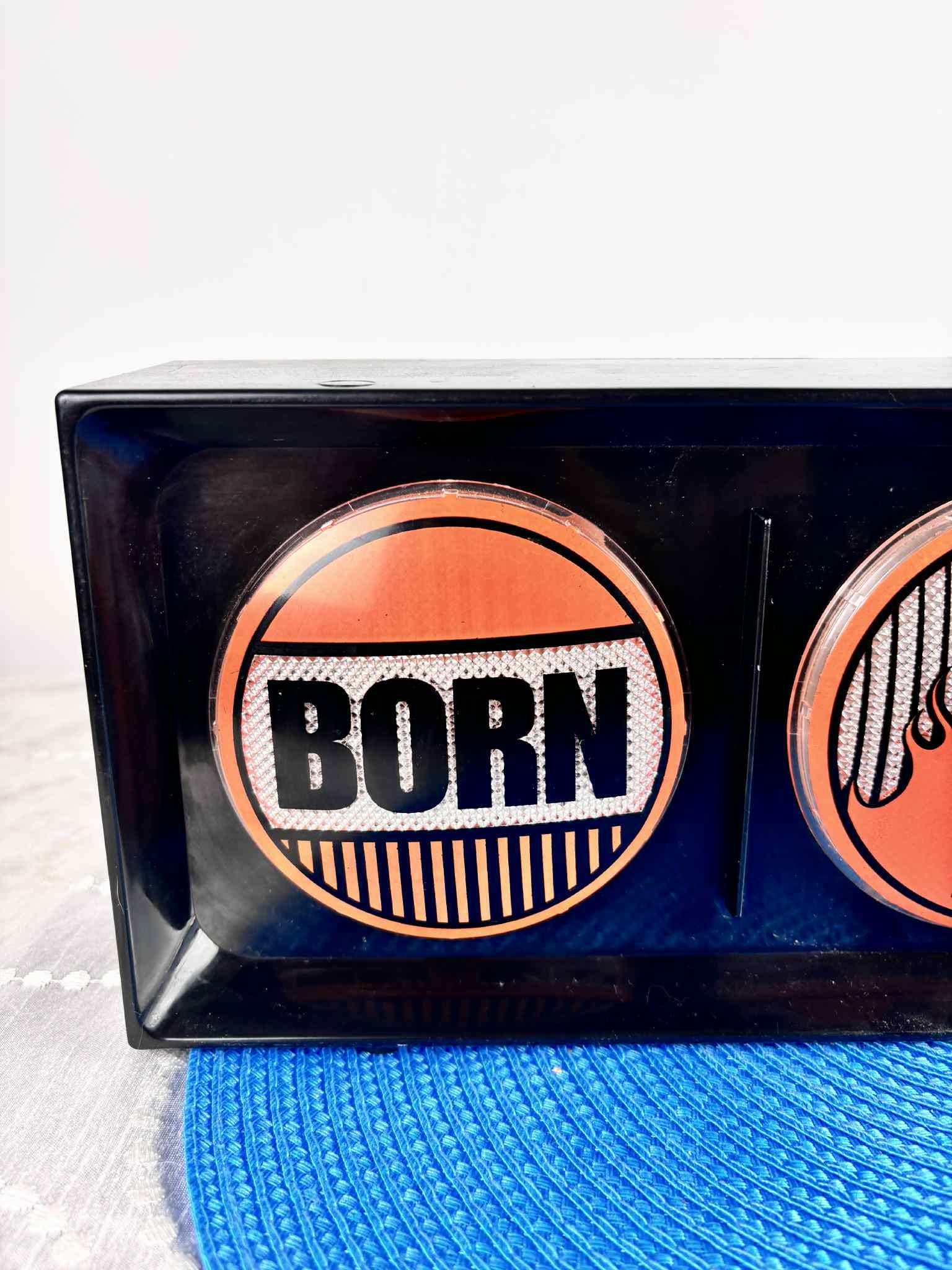 Harley-davidson “born to Ride” Lighted Sign – Working Illuminated