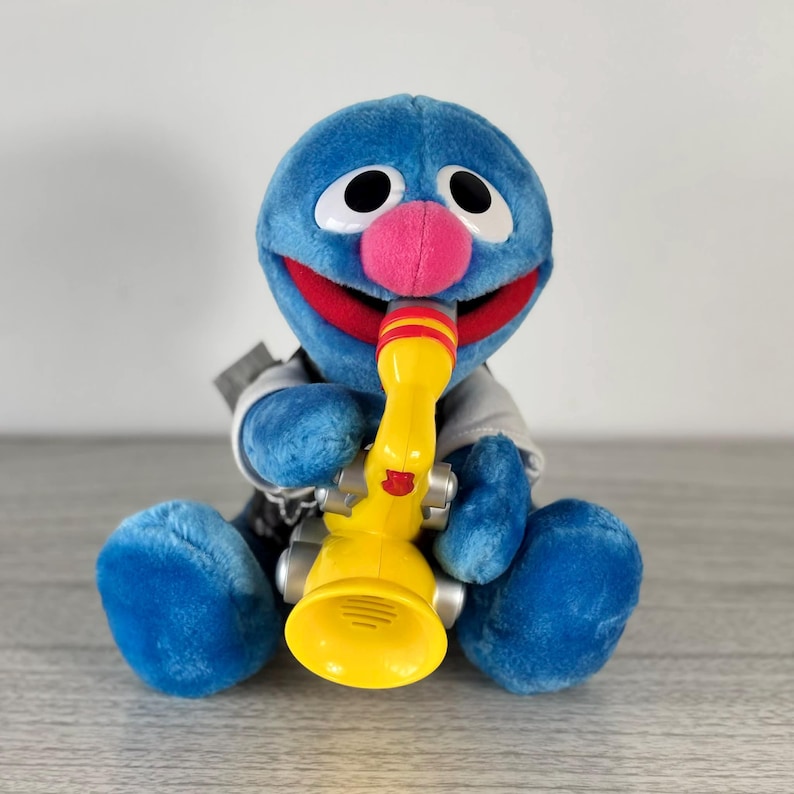 Grover Rock and Roll 1999 Sesame Street Musical Plush Toy With Working ...