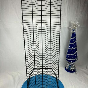 90's ポストモダン CDラック CDタワー ブラック ヴィンテージ Large Vintage Black Metal CD Tower, Vertical Storage for 90 Discs