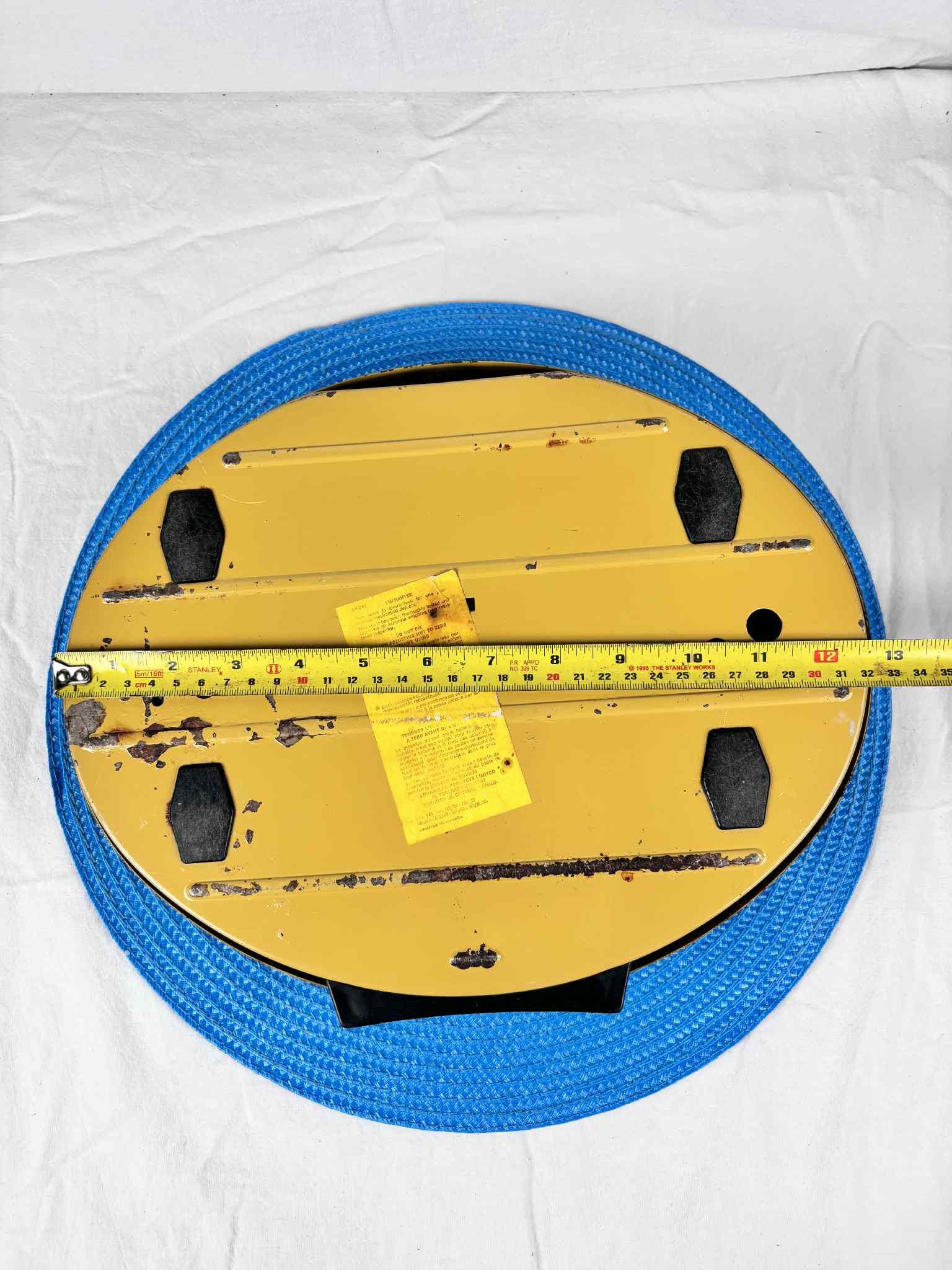 Vintage Counselor Bathroom Scale 1950s Yellow Embossed Vinyl Top