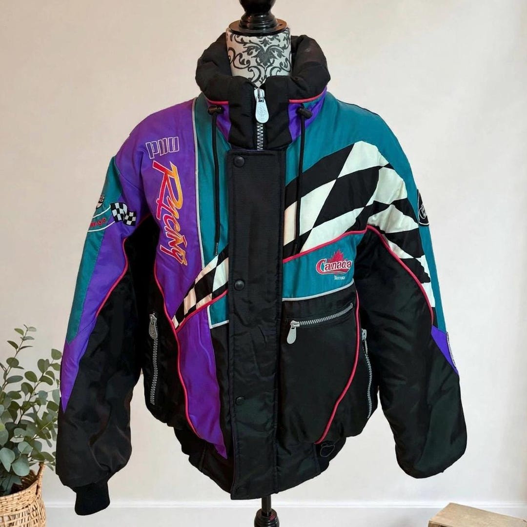 極美 90sヴィンテージ エネーレ トラックジャケット ジャージ Y2K トリコ Vintage Pro Racing Choko Design Jacket, Like New Condition, Racing