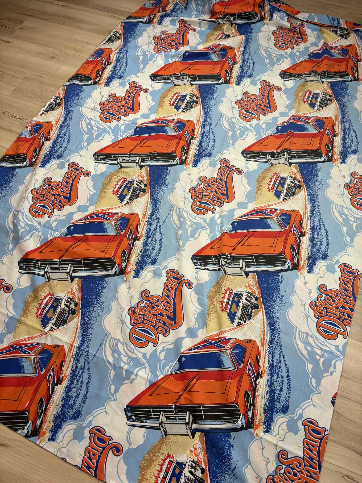 Vintage Dukes of Hazzard Double Flat Sheet 1981 Esmond Canada