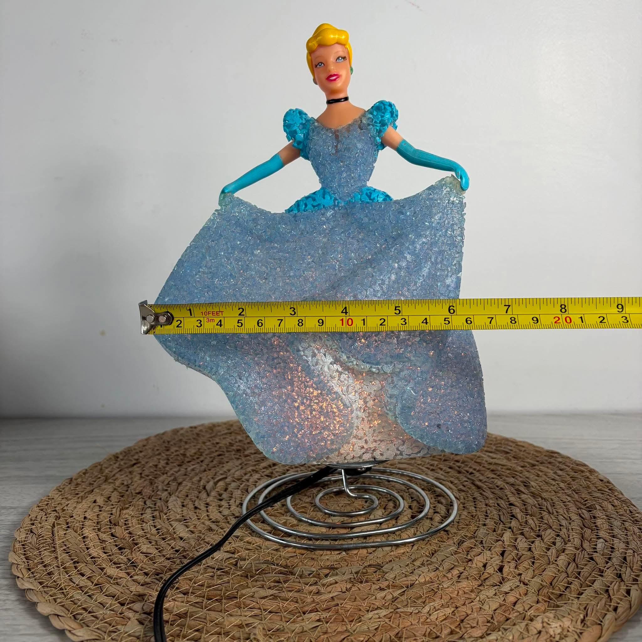 Vintage Disney Cinderella Night Light, Light-up Princess Figurine