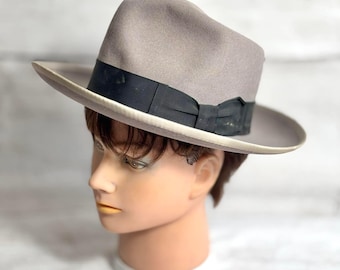Vintage 1950s Royal STETSON WHIPPET Fedora W/ Box ~ Size 7 1/8