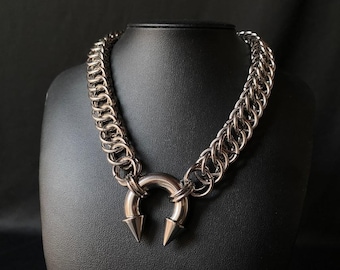Septum Choker | Stainless Steel Necklace | Chainmail | Chunky 