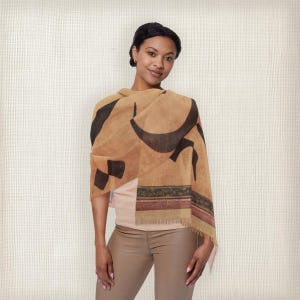 Elegant Light Scarf with Persian Calligraphy, &quot;This too shall pass&quot; in Farsi sounds like: &quot;in niz bogzarad&quot;,