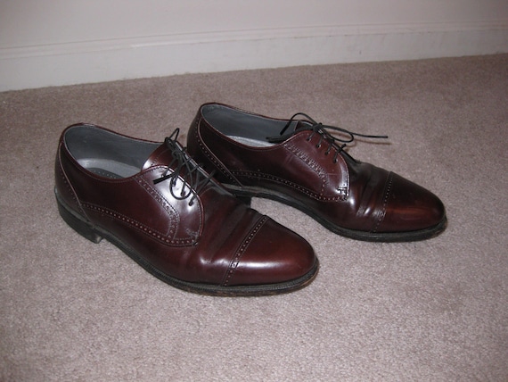 Vintage All Leather Men's Dress Shoes Size 10 Made in the USA