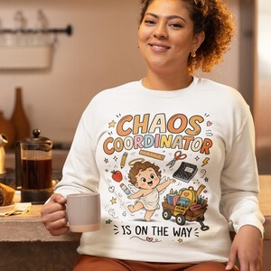 Chaos Coordinator Is On The Way PNG, Cute Angel Teacher Retro School Design, Sped Teacher Graphic Digital Download