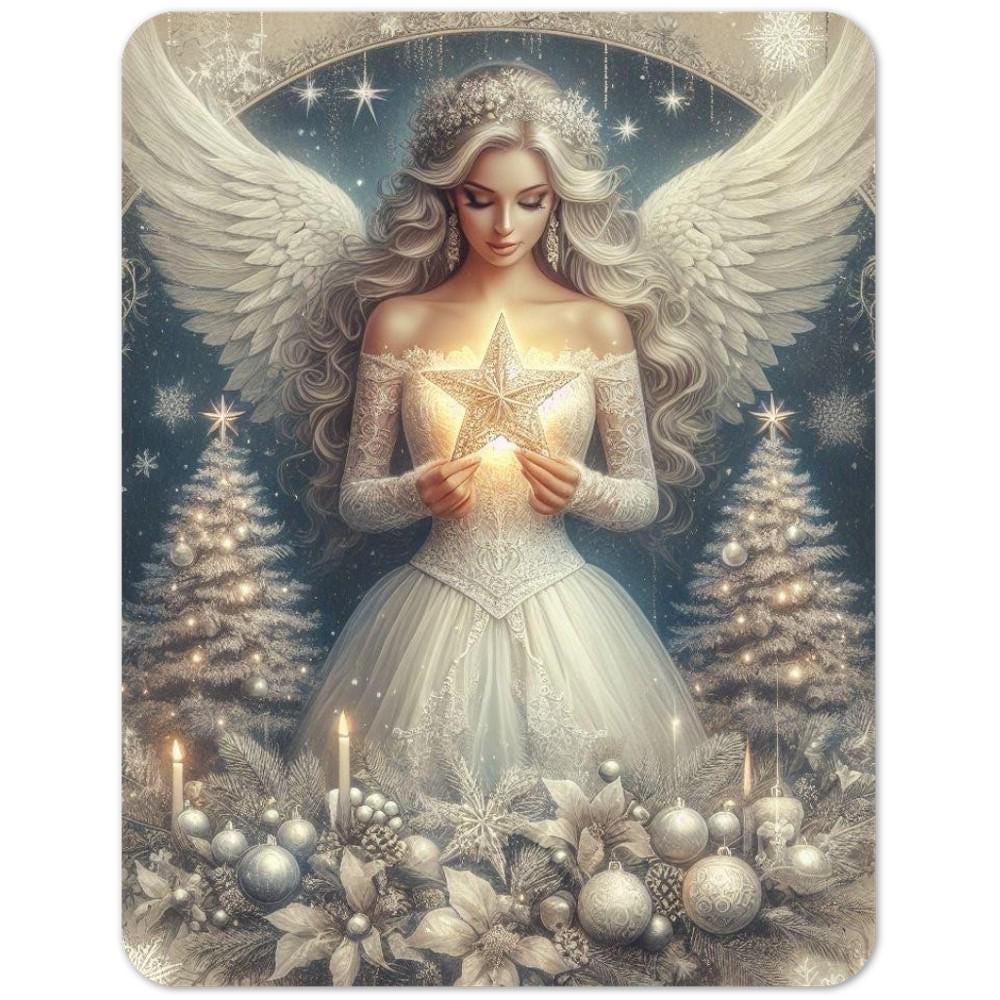 Pack of 10 Custom Angel Holiday Greeting Cards Personalize Your ...