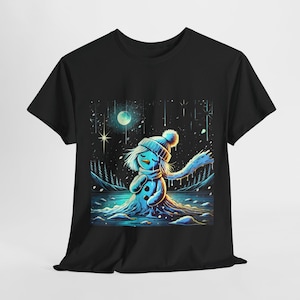 Snow Woman Unisex Tee - Winter Snowflake Shirt, Christmas Snowman Top, Frosty the Snowman T-Shirt, Holiday Snowy Graphic Tee, Cold Weather