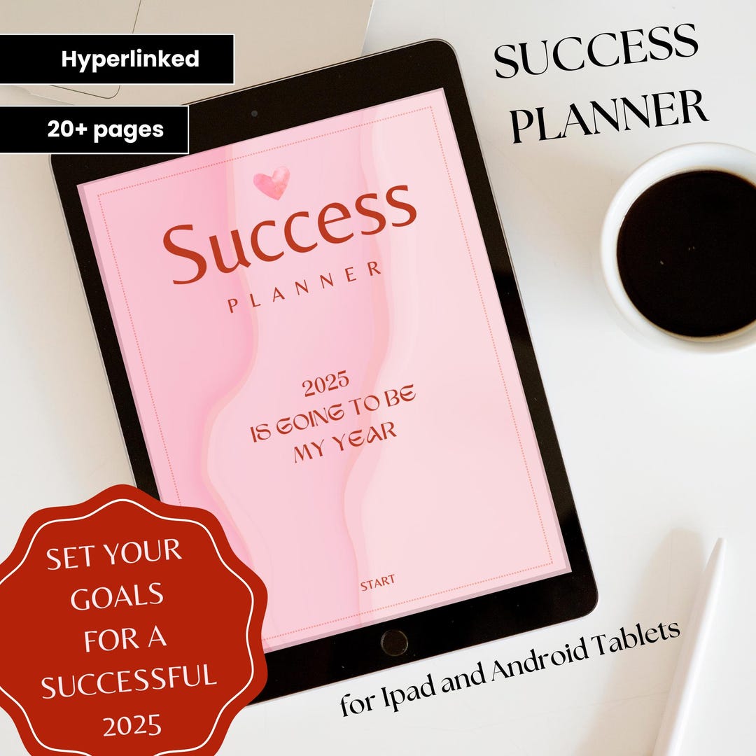 2025 Goal Planner, Digital Goal Setting Planner for Success, Monthly ...