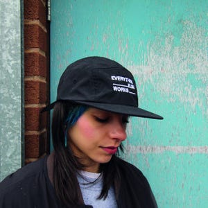 Waterproof Nylon 5-Panel Cap: Embroidered Logo, Adjustable