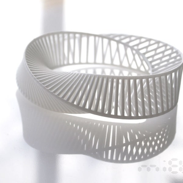 Mobius Armband 3D Eindruck Originaldesign Vorstellung von der Miette Géométrique Architektonische Optik