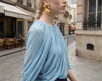 Boucles d'oreilles optiques « Parcours » — una joya del arte óptico gráfico Victor Vasarely en bioplastique