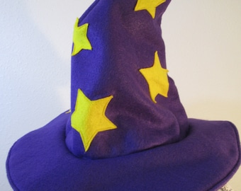 WizardMan Blue Wizard Witch hat with stars for Gamer Cosplay handmade