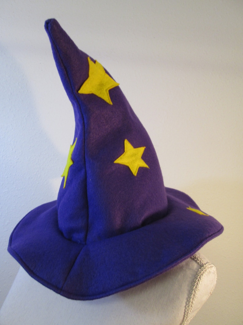 WizardMan Blue Wizard Witch hat with stars for Gamer Cosplay handmade image 6