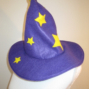 WizardMan Blue Wizard Witch hat with stars for Gamer Cosplay handmade image 5