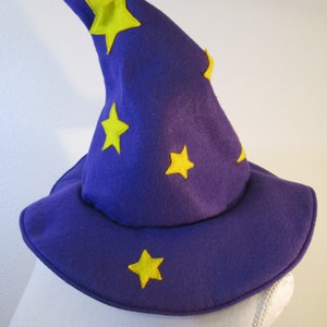 WizardMan Blue Wizard Witch hat with stars for Gamer Cosplay handmade image 3